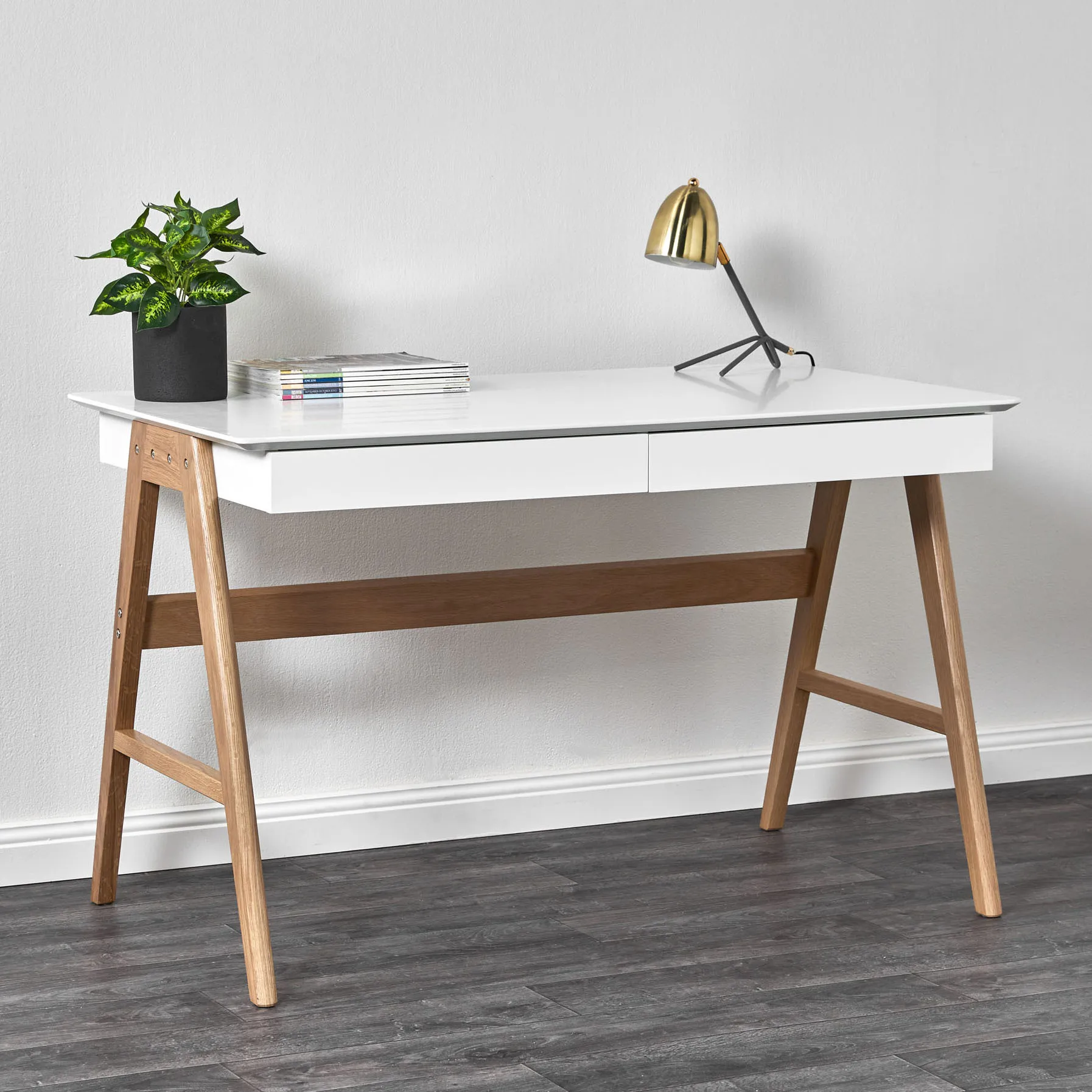 !@Combohome Manufacturer Rice White or Brown Office Desk Wooden Student Desk for Office