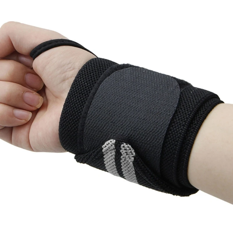 Wrist Wrap Weight Lifting Gym Powerlifting Training Fitness Padded Thumb Brace Strap Power Hand Support Wristband