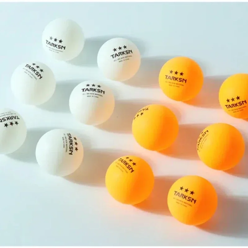 30/50/100pcs 3 Star TARKSN ABS Table Tennis Balls New Material Ping Pong Balls 2.8g 40+mm for School Clubs Training Three Stars