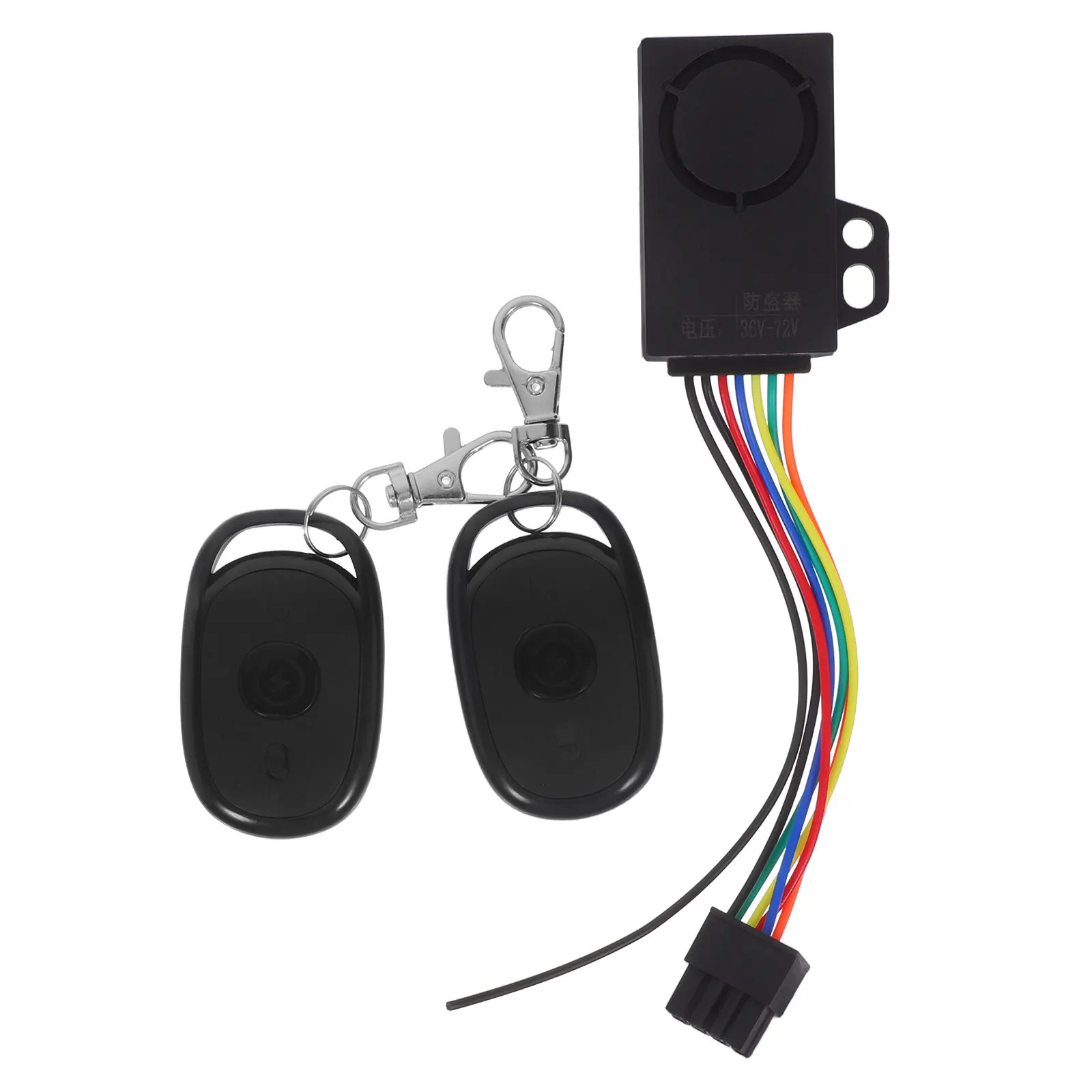 

1Set Anti-Theft Alarm for Electric Bikes Dual Remote Controls High Sensitivity Lock System Weather Resistant Ebike Scooter