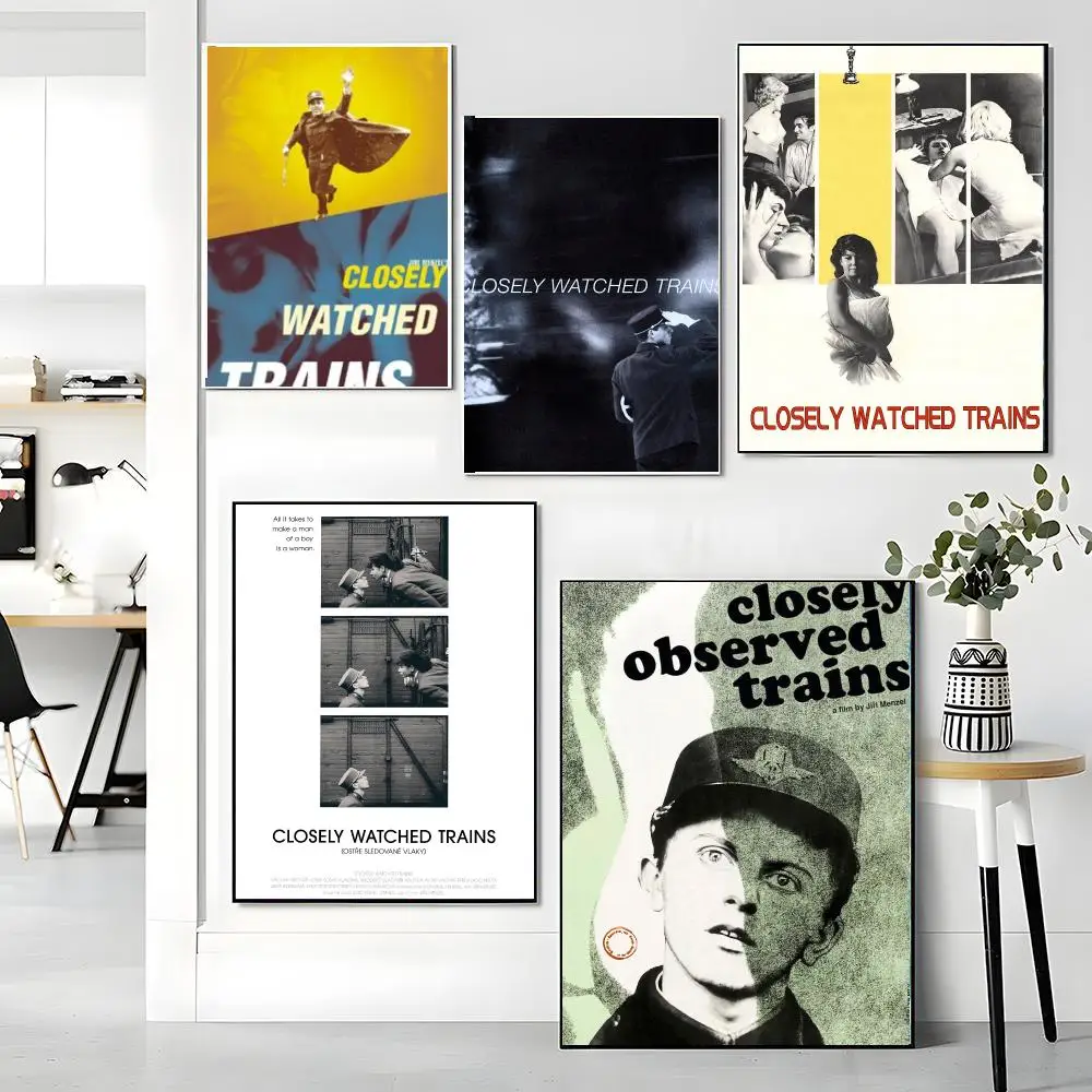 classic movie C-Closely Watched Trains-S Painting Calligraphy Artwork for Living Room Bedroom Office Home Decor