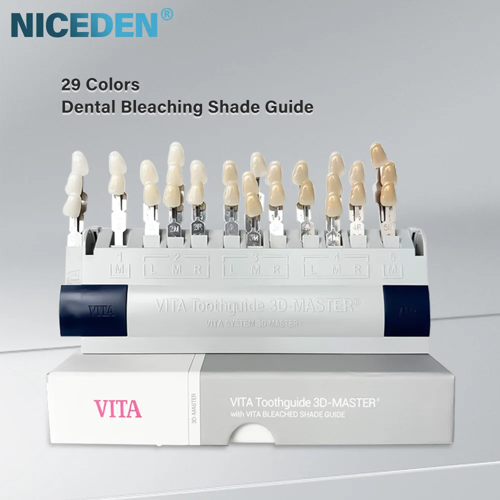 

Niceden Vita 3D Master Dental Lab Bleach Shade Guide 29 Colors Teeth Whitening Comparing Toothguide Dentistry Clinic Colorimetri