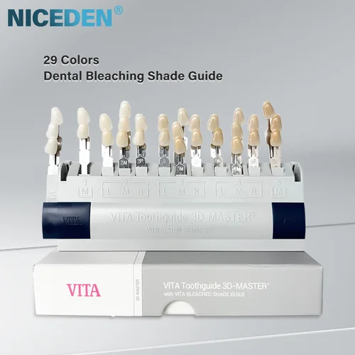 Niceden Vita 3D Master Dental Lab guía de sombra blanqueadora 29 colores blanqueamiento Dental comparación guía dental clínica de odontología Colorimri