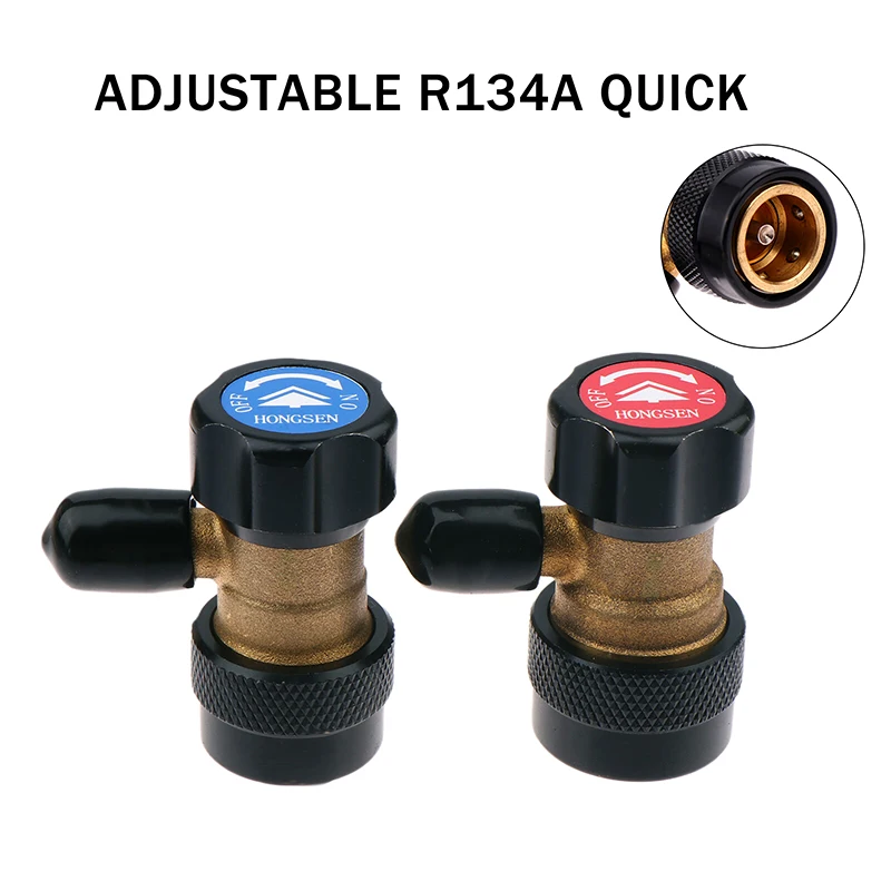 ✰✪1Pc R134A Fluorinated Quick Connector Adapter Auto AC High/Low Refrigerantion Converter Accessories
