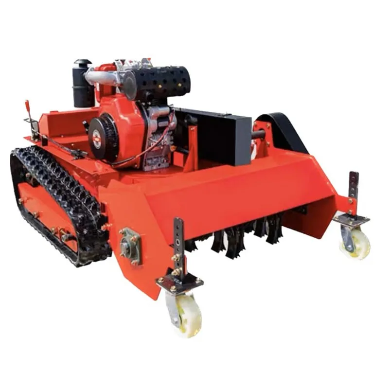 Remote Control Crawl Mower 4 Stroke  Multifunctional Orchard Weeding Vehicle Farm Tracked Grass Cutting Maintenance Equipment