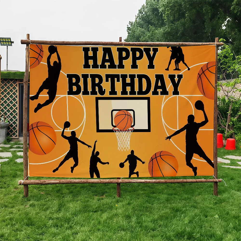 Basketball Birthday flag Suitable For Dormitory Room Outdoor Gift Party Decoration Picnic Camping