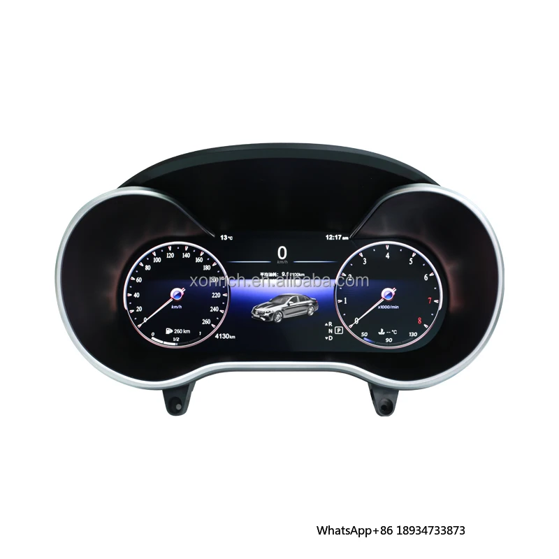 12.3 Inch for Mercedes Benz GLC C-Class C Class NGT 5.0 LCD Dashboard Screen Speedometer Instrument Upgrade Smart Cluster