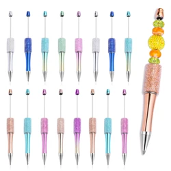 10Pcs Wholesale Full Star Beaded Pen Creative DIY Handmade Sticker Set Diamond Beaded Ballpoint Pens
