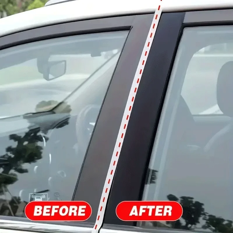 Car Plastic Polish Wax, Plastic Renewal Cream,Can Repair Car Interiors,Tires,and Exterior Plastic Parts Renovation,Repair Effect - view 5
