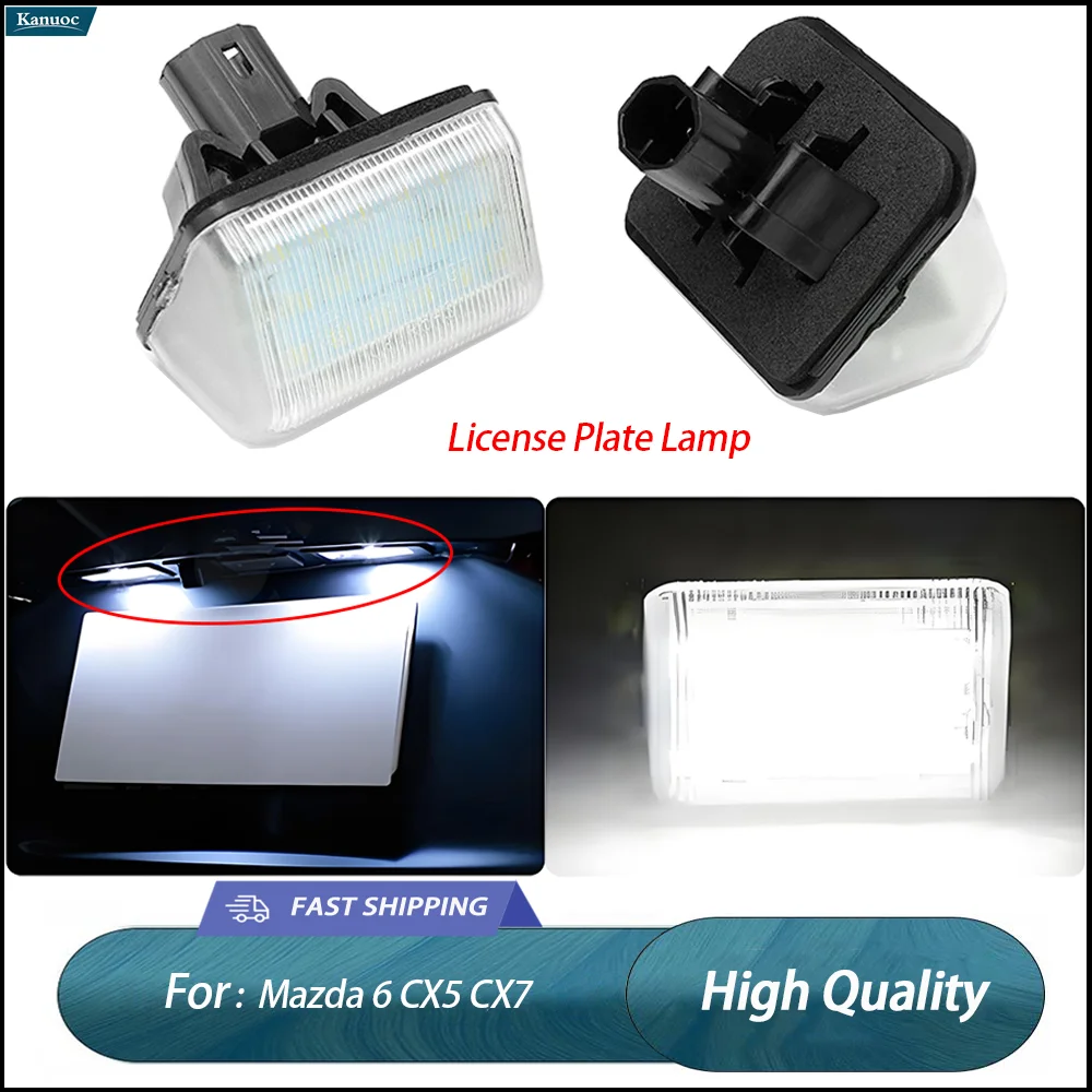 

2Pcs LED License Plate Lamp Kit For Mazda 6 CX5 CX7