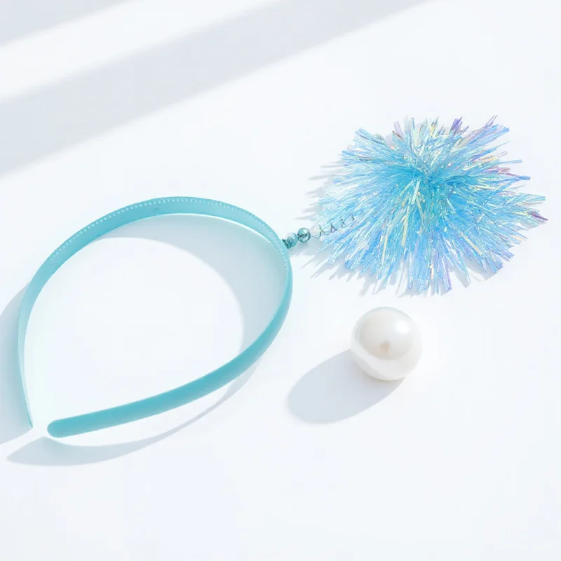 

1pcs Pompom Head Boppers Headband Antenna Hair Band For Women Birthday Valentine New Year Party Supplies