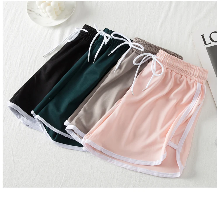 Sports Shorts Women's Clothing Summer Loose Running Wide Leg High Waist Home Large Size Pajama Pants Fitness Pants BD267