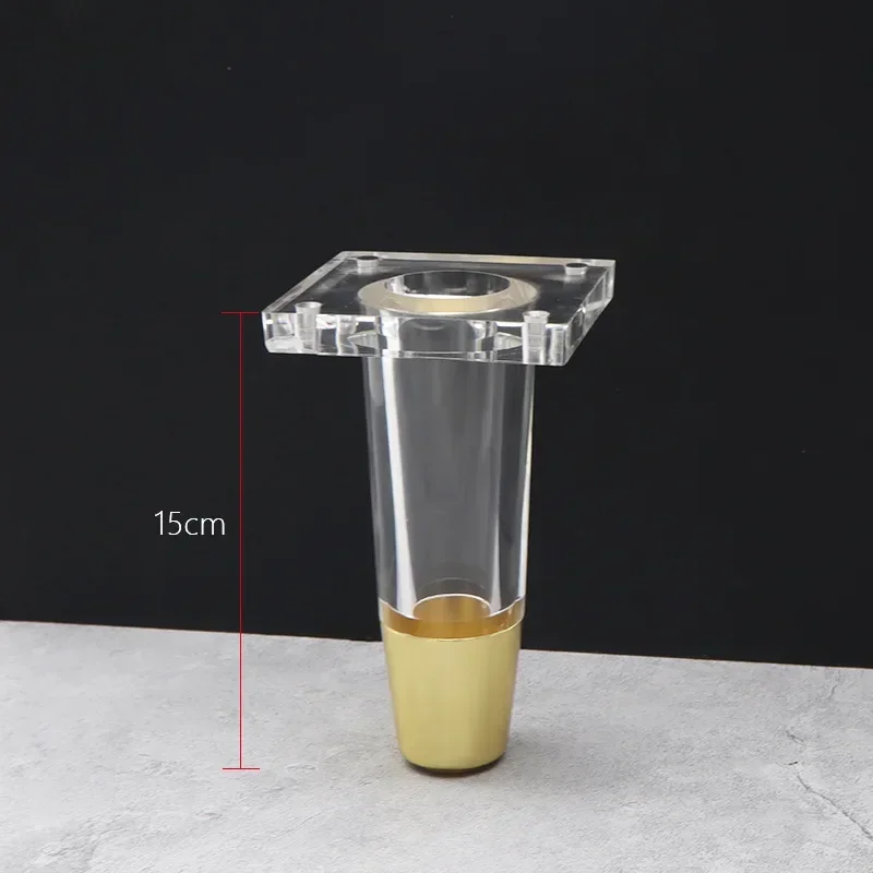 4-個のアクリル家具の脚交換用ソファ足-8-10-12-15-センチメートルコーヒーテーブル椅子ベッドキャビネット脚ハードウェアネジ付き
