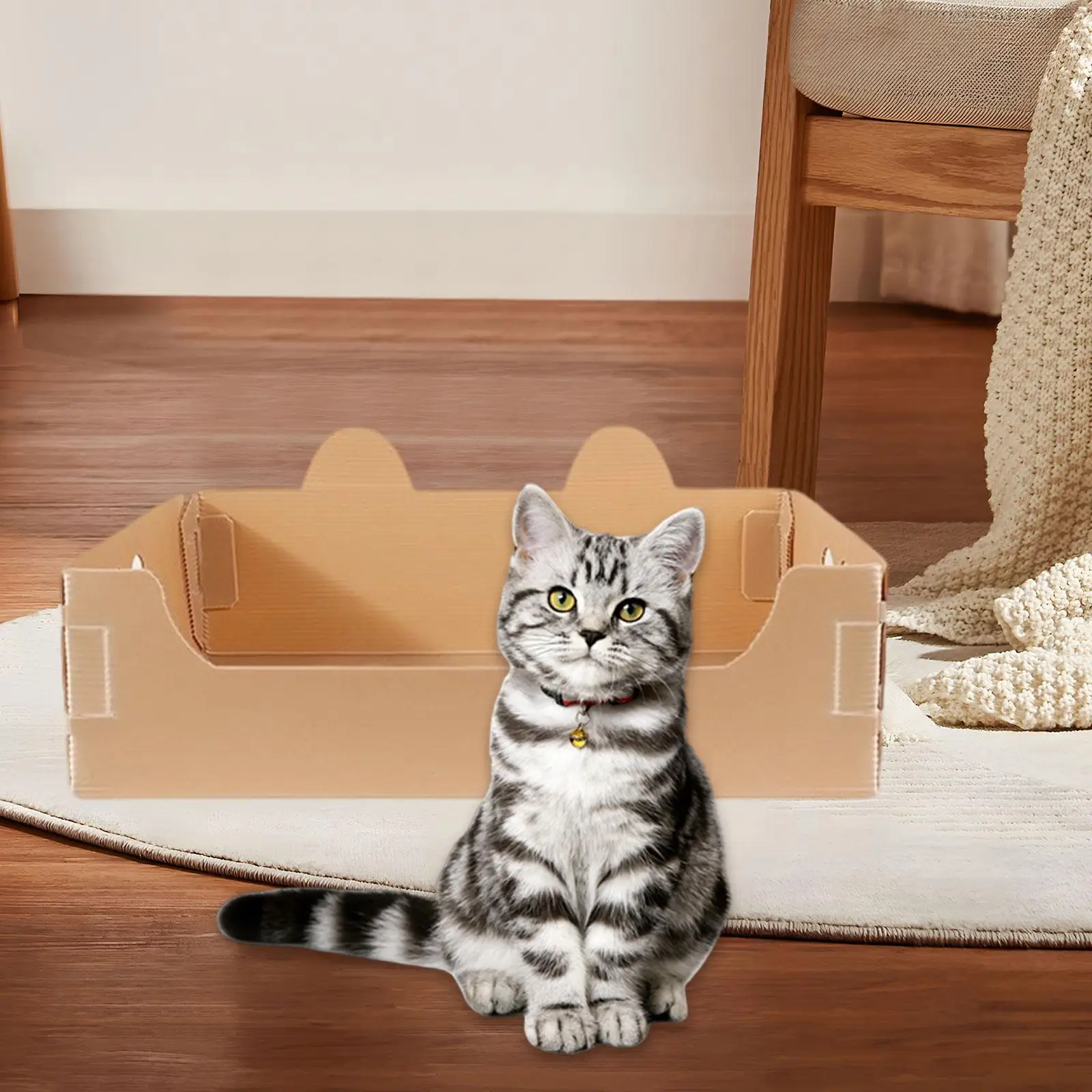 

Cat Litter Box Tray Kitten Potty Pet Container Portable Cat Toilet Waterproof
