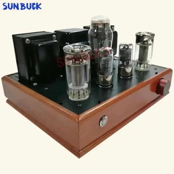 SUNBUCK 6J8P 푸시 EL34 6P3P 6L6 KT66 싱글 엔드 튜브 앰프, 2 스테레오 8W HIFI 진공관 앰프 오디오