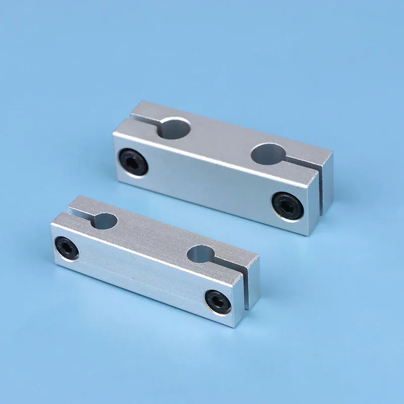 6MM 8MM Pillar Parallel Clamp with the Same Diameter Optical Axis Fixing Steel Pipe Round Frame Connector