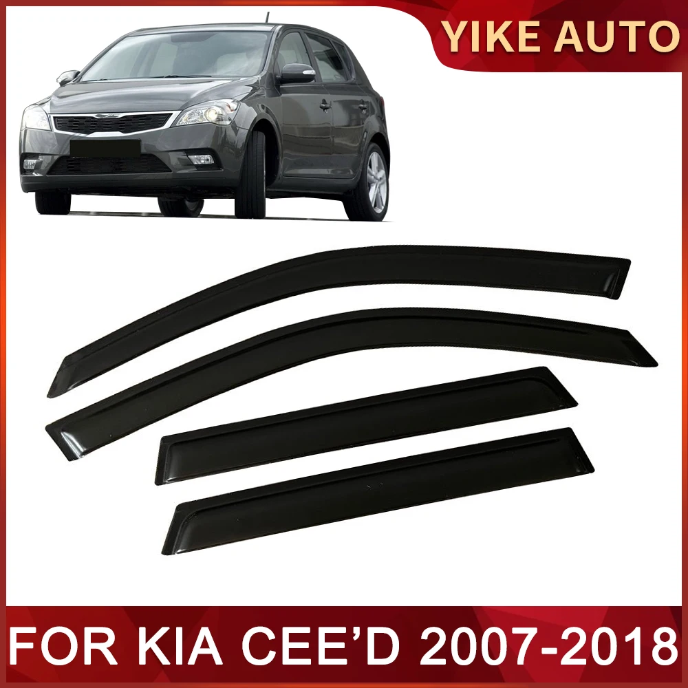 

Window Visor for KIA CEED 2007-2018 CEE'D Weathershied Door Visor Wind Sun Rain Guards Side Window Wind Deflectors Auto Parts