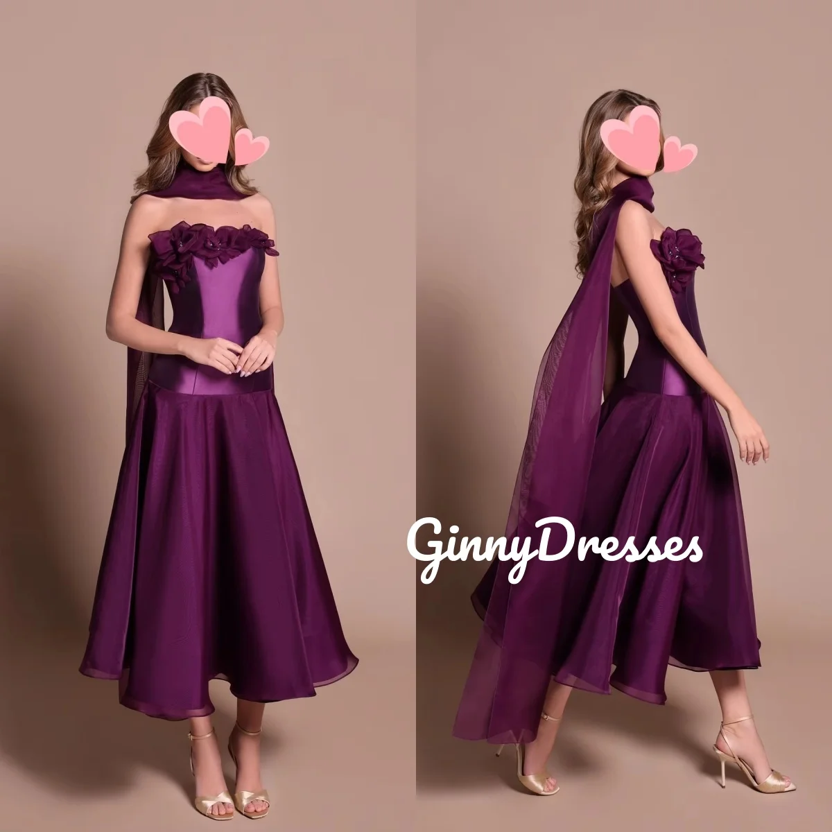 

A-Line Customize Evening Dress Strapless Floor-Length Dresses For Special Events Ruffle Sleeveless Zipper Up Elegant And Beautif