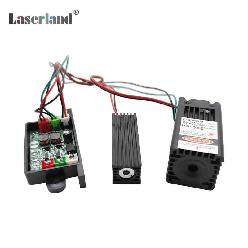 650nm 150mW rosso + 515nm 50mW modulo Laser verde diodo TTL 12V TEM illuminazione scenica