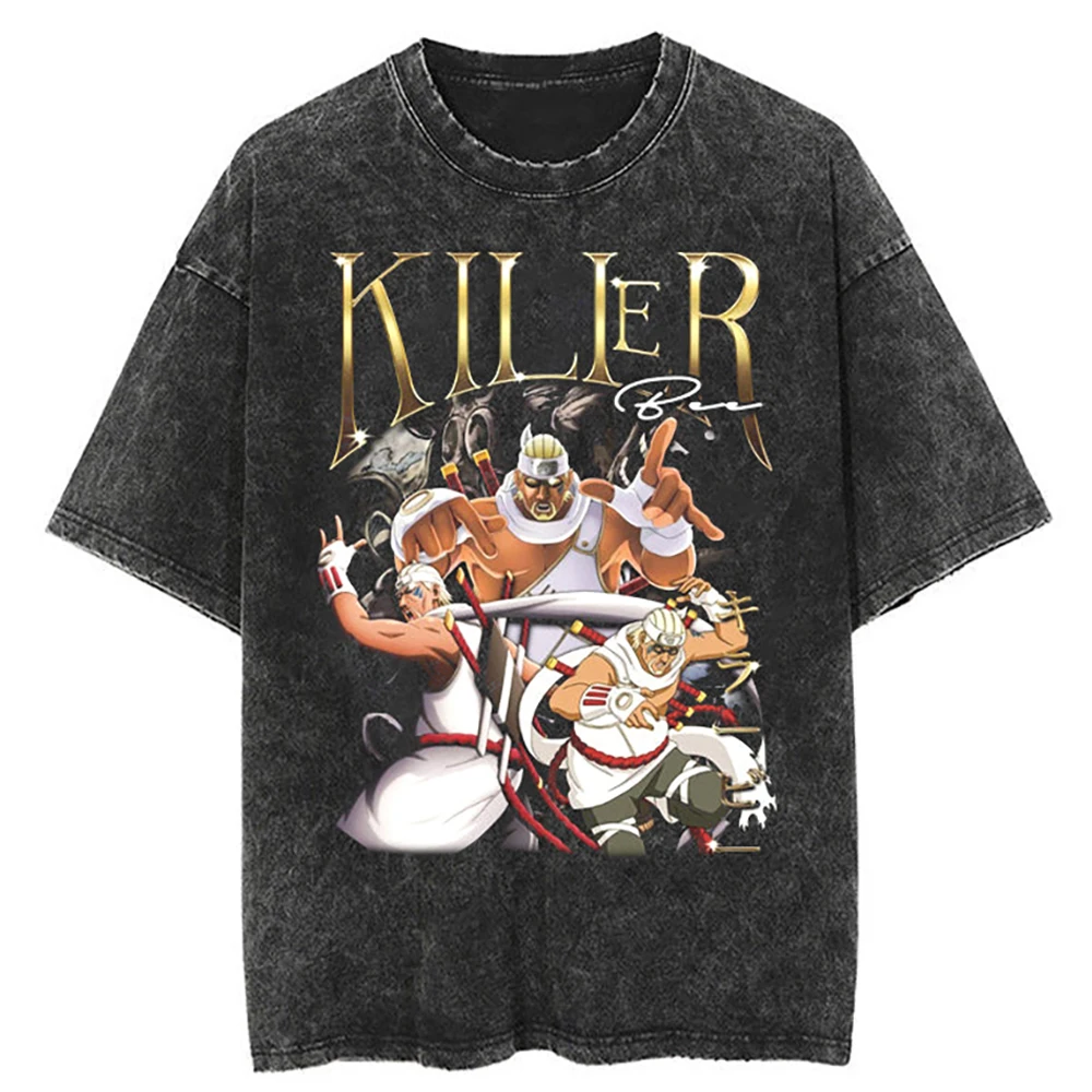 Hip Hop Streetwear T Shirt Japanese Anime Naruto Print T-Shirt Men Harajuku Cotton Tshirt Summer Short Sleeve Tops Tees