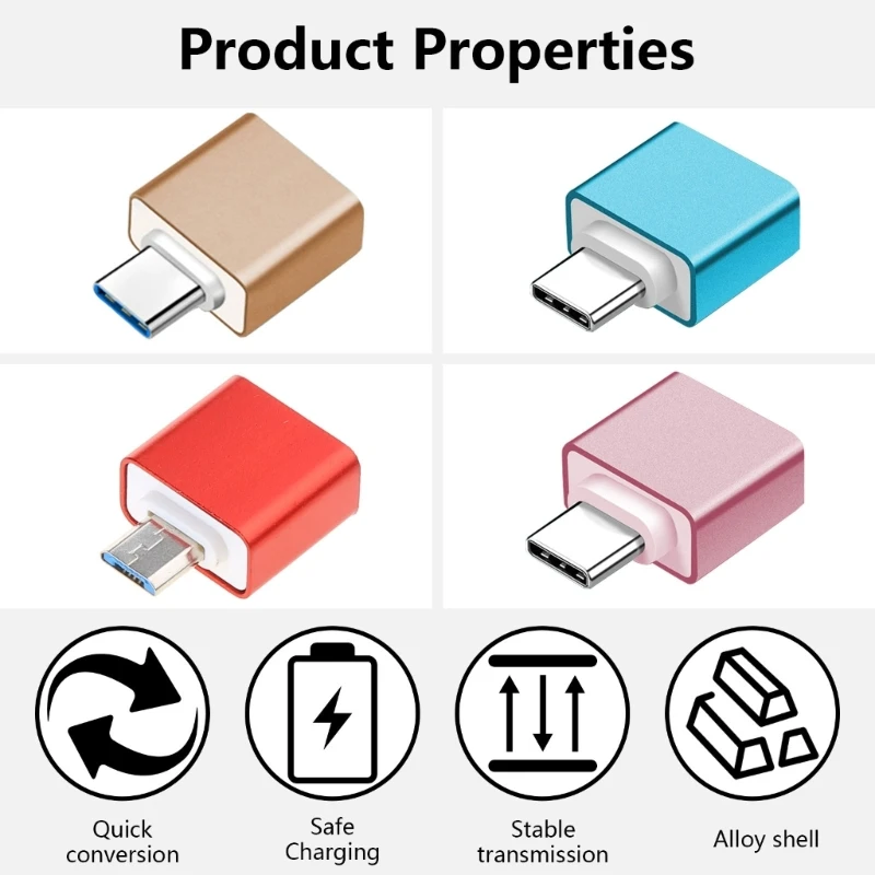 OTG Конвертер для быстрой зарядки передачи данных Адаптер USB A к USB Адаптер USB «папа» к USB «мама» для 15 14 13