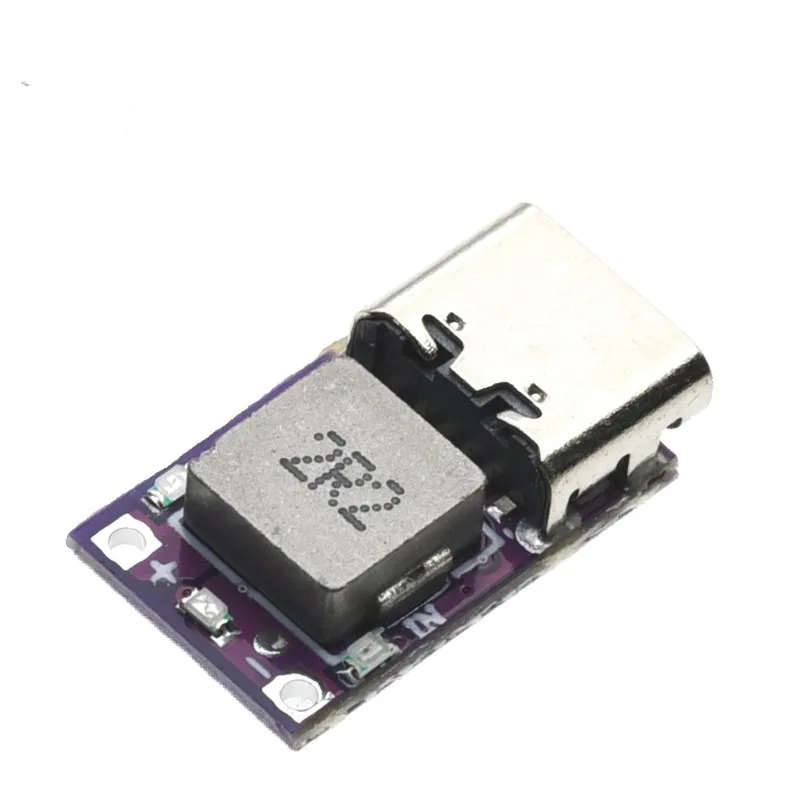 2PCS Mini 5V 2.4A Charge Discharge Integrated Module, Type-C 3.7V 4.2V 18650 Lithium Battery Power Module