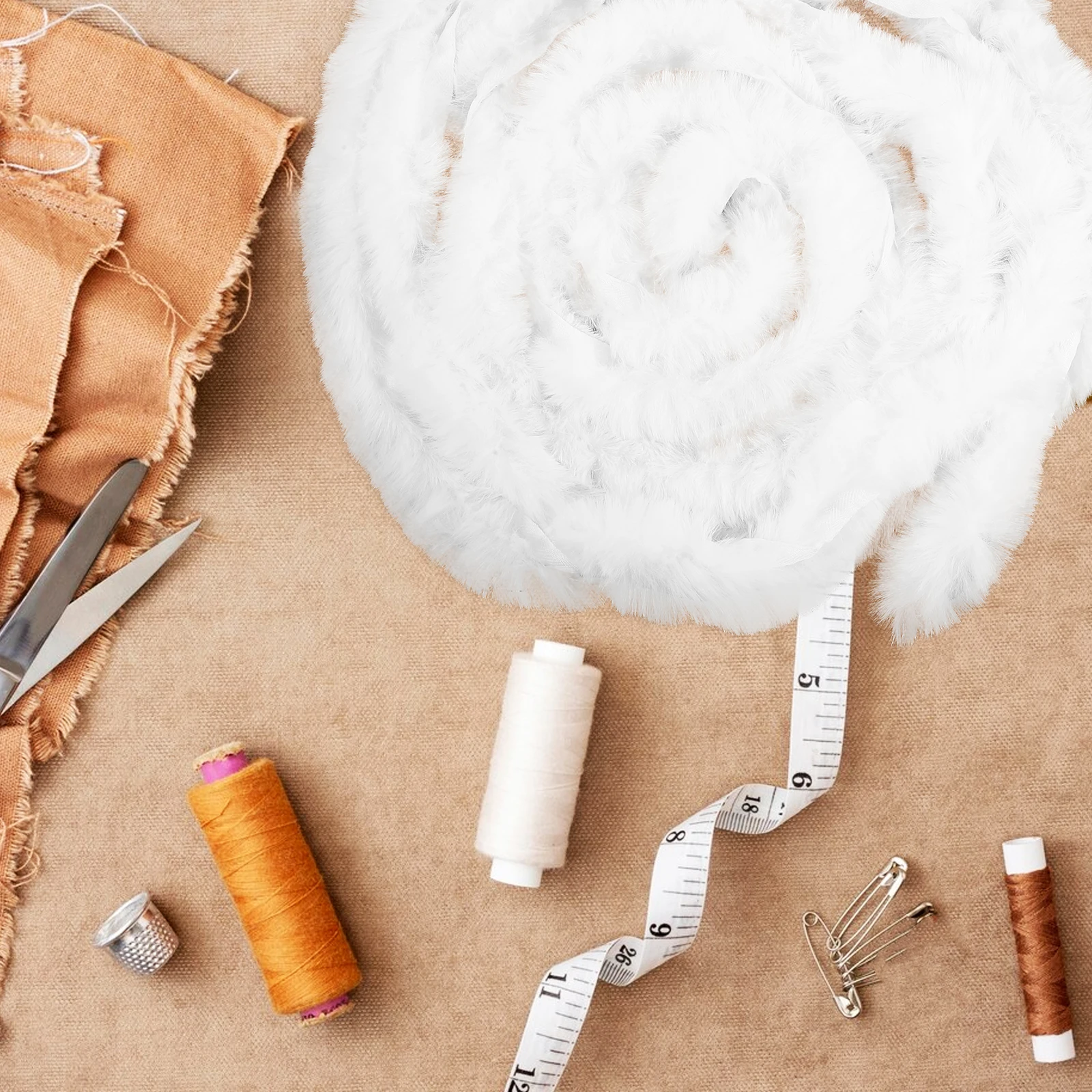 

Vintage Clothing Accessory Faux Trim Ribbon Chinese Style Hat White Trim Easy to Match with Any Outfits Faux Ribbon