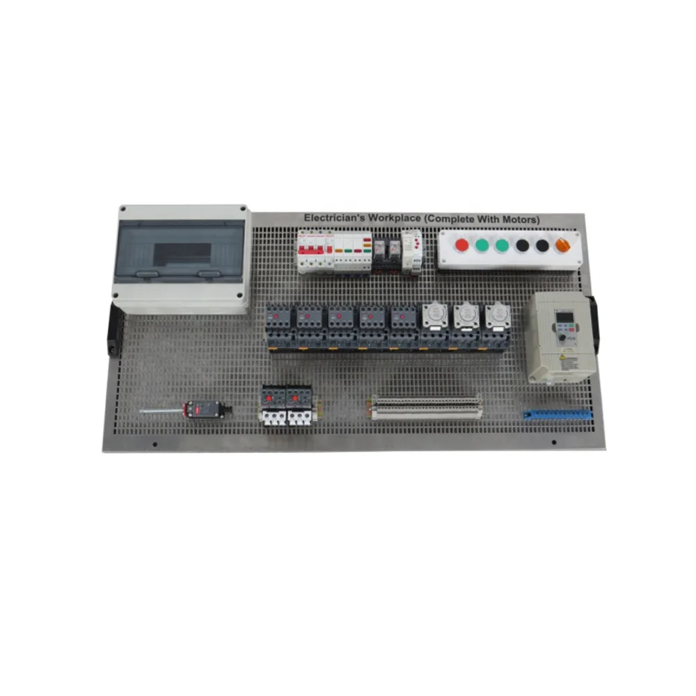 Electrical work site (with motors) teaching equipment; School electrical machinery trainer