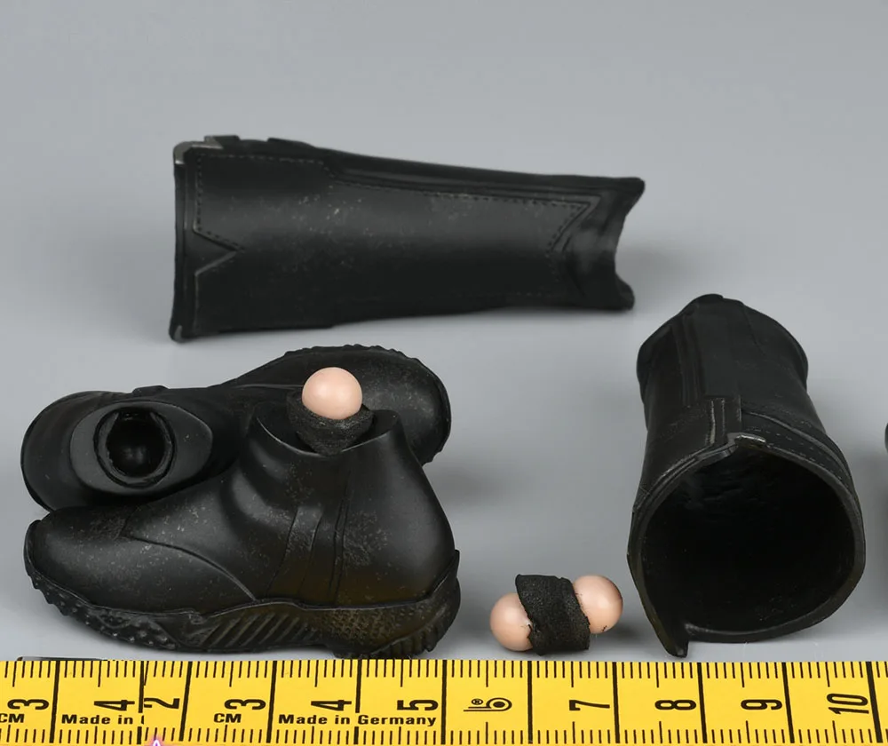 1/6 Hottoys HT MMS557 Man Tough Guy Male Long Solid Boots Shoe Can be Divided Model For 12