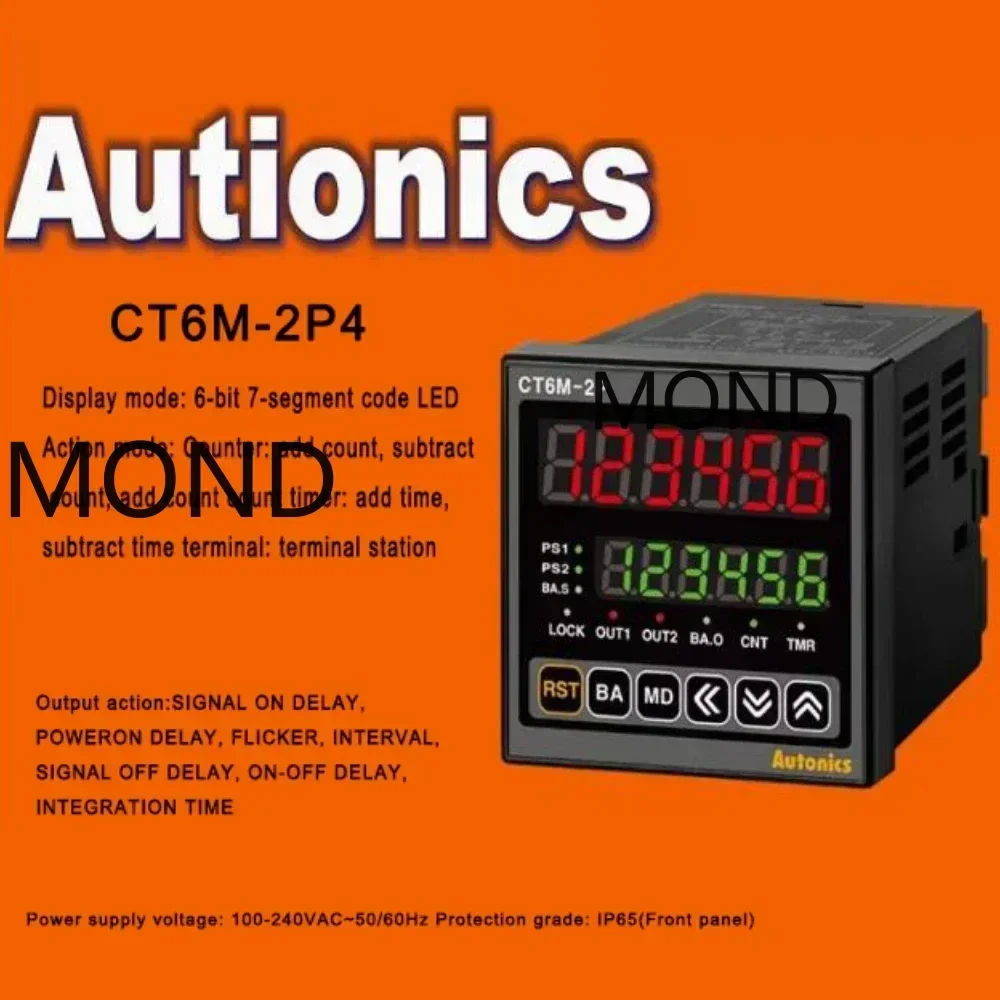 Autonics เครื่องนับเวลา CT6M-1P4T CT6Y-2P4T CT6M-2P4T CT6M-1P4 CT6M-2P4 CT6Y-1P4 CT6Y-1P2 CT6Y-2P4 CT6Y-2P2