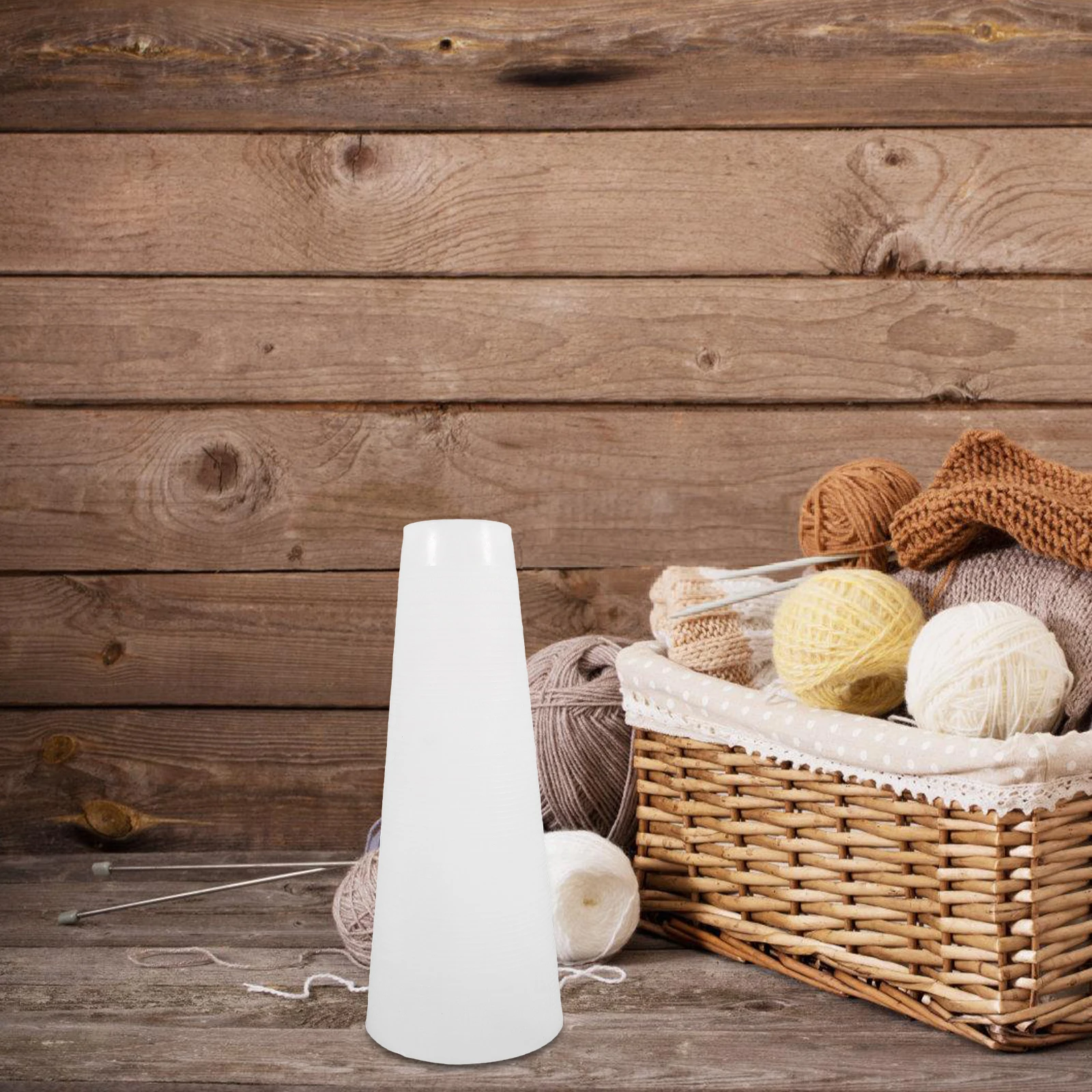 أنبوب غزل بلاستيكي مصنوع يدويًا من الصوف الحياكة قضيب خط كرافت بكرة التطريز أنبوب ذاتي الصنع