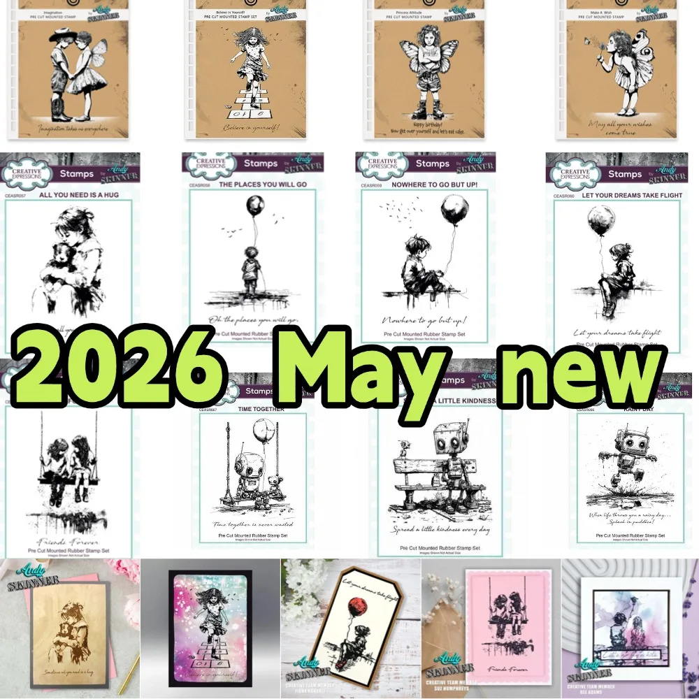 gremlin Robot Balloon Metal Cut Dice and Stencil Stamps for DIY Scrapbooking Photo Album Embossing Decorative DIY Paper Cards