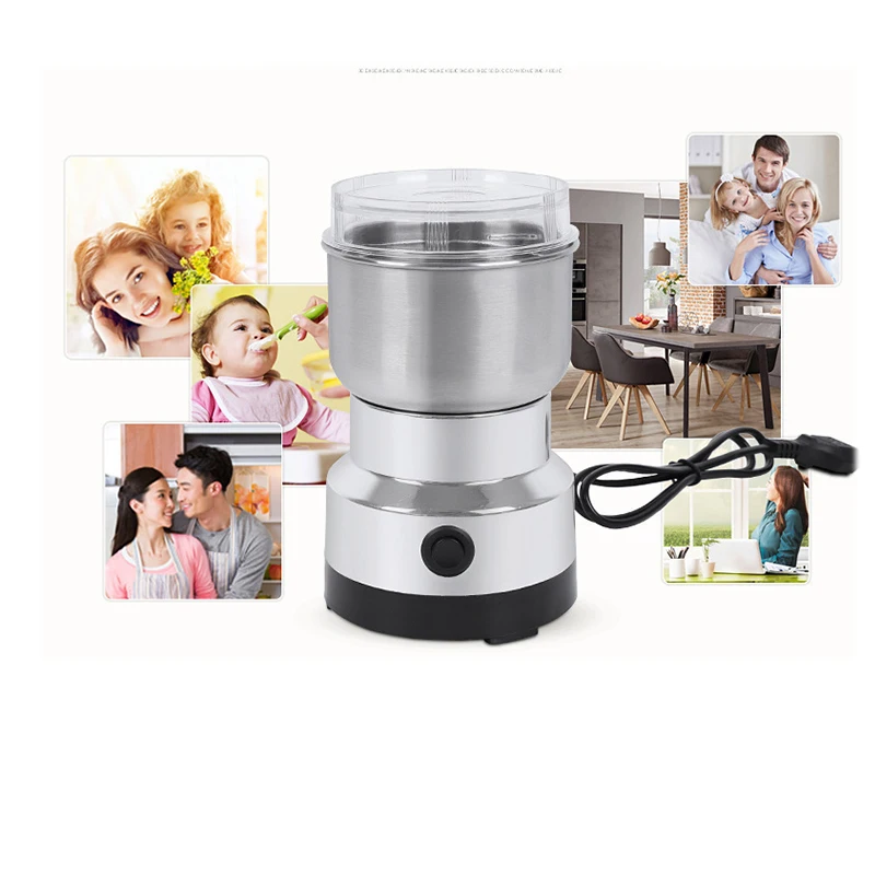 多機能 EU プラグ 150 ワットコーヒーグラインダーステンレス電気ハーブ/スパイス/ナッツ/穀物/コーヒー豆粉砕