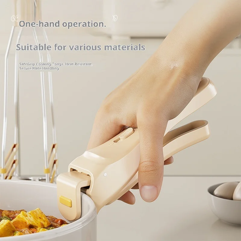 

Kitchen One-Touch Switch Anti-Scalding Lightweight High-Temperature Resistant Non-Slip Dishware Clamp for Safe Handling