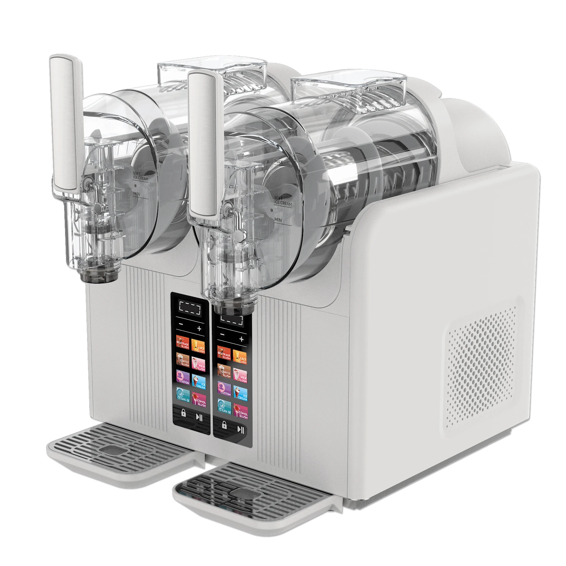 New Arrival 4 Liter Commercial Slush Machine 2 Tank Slushie Maker For Sale