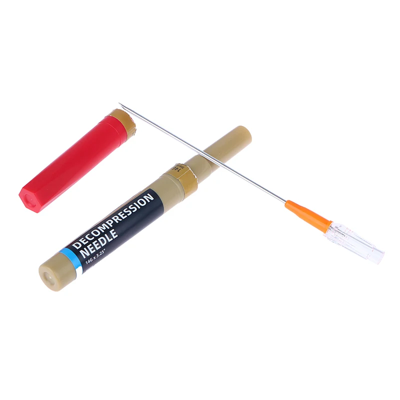 Sanke Rescue-Kit de premiers soins EDC, Pneumothorax, Trauma, Catether médical, Lécathcirculation grossière, Décompression, Poitrine, 1Pc