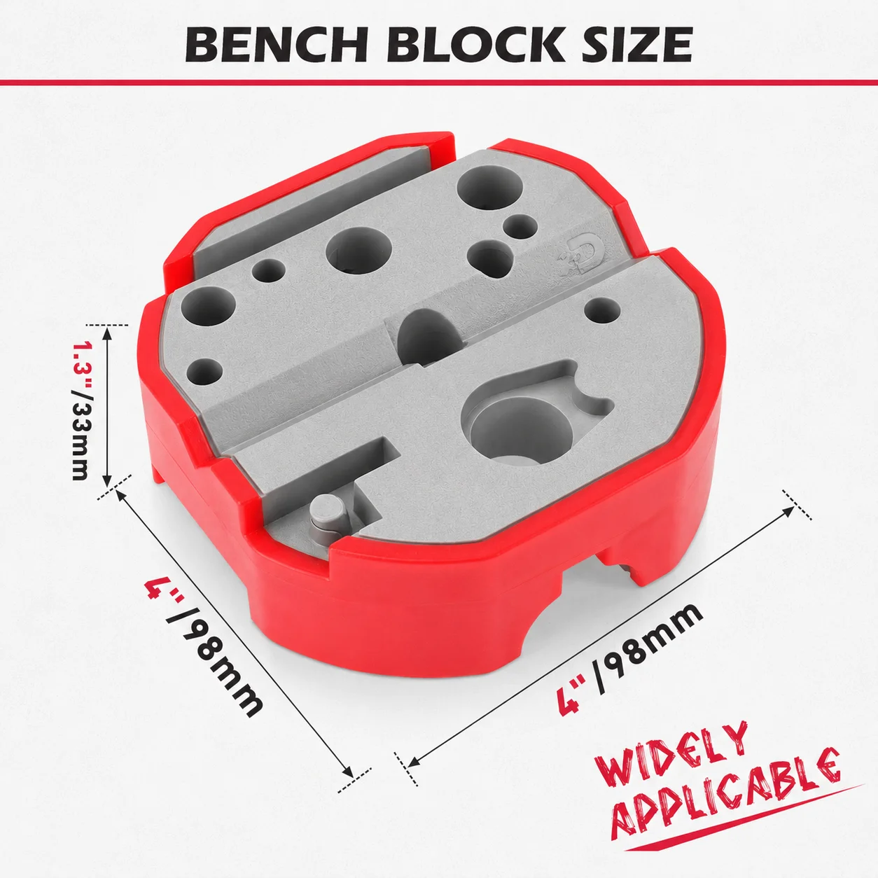 SEDY Magnetischer Werkbankblock, Nicht-kratzender Mehrloch-Monteurblock, Rutschfestes Werkzeug für Heim- und Industriewartung – Detail 2