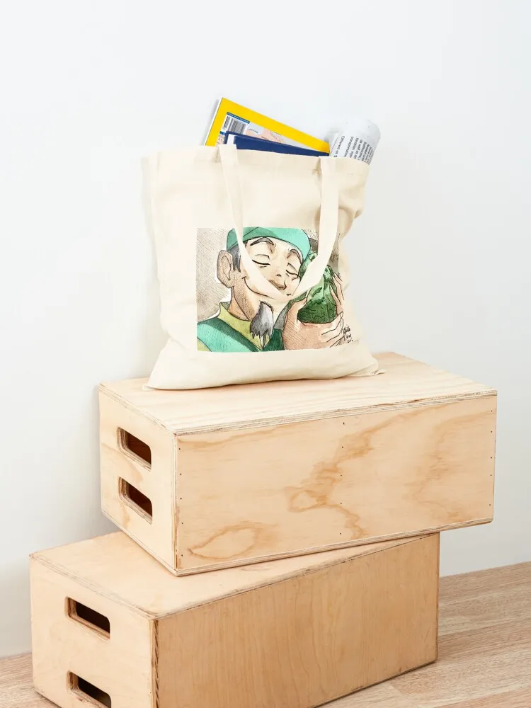 Cabbage Man from Avatar the Last Airbender in Watercolor Tote Bag Beach bag Cloth bags bags woman 2025 canvas bags #4