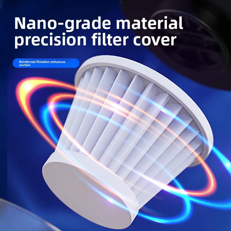 مكنسة كهربائية للسيارة لاسلكية، شفط قوي، صغير محمول USB قابل لإعادة الشحن للاستخدام المنزلي في السيارة