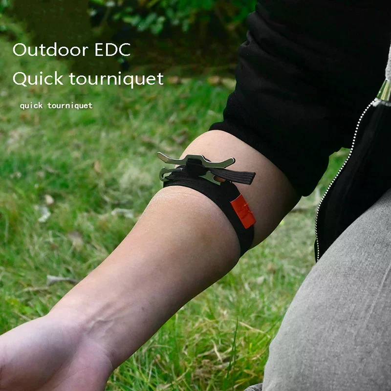1PC Outdoor EDC Gear Emergency Survival Tourniquet Camping Mountaineering First Aid Tool Elastic Rope Safety Equipment Tool