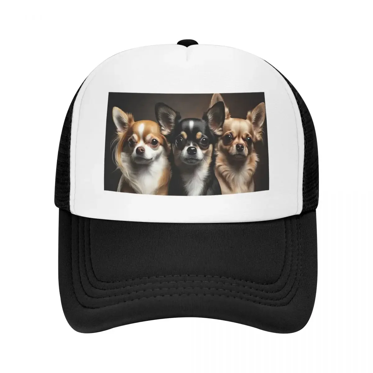 New 3 Adorable Chihuahuas Baseball Cap Big Size Hat Sports  Snap Back  Women's s Men's
