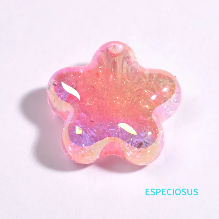 Multi Color Pentagram Beads UV Plated Gradient Color Star Charms Necklace Pendants Departments DIY Fashion Jewelry Accessories
