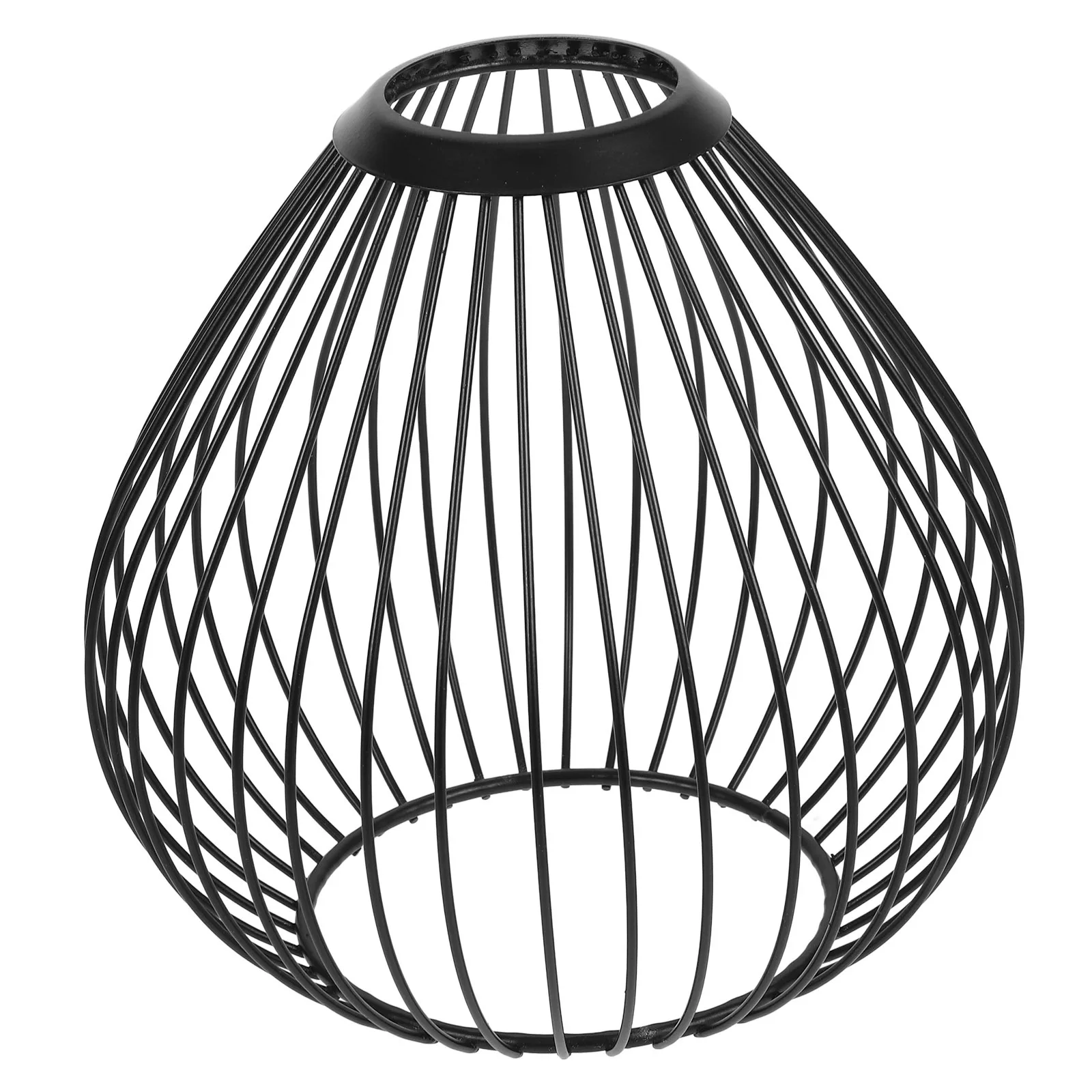

Vintage Iron Lamp Shade Hollow Metal Pendant Light Cover Black Small Chandelier Shade For Home Bar Restaurant Decor