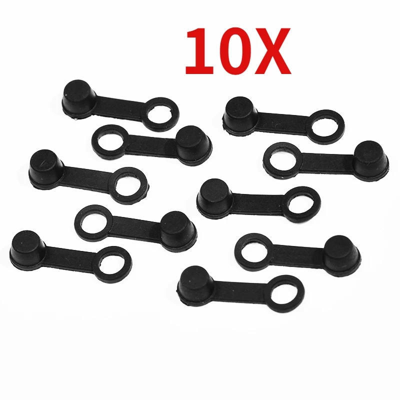 10Pcs/set Motorbike Brake Bleeder Valve Cover Screw Caps Rubber Grease Zerk Fitting Cap Dust Cover  Automatic Bleeder Screw Caps