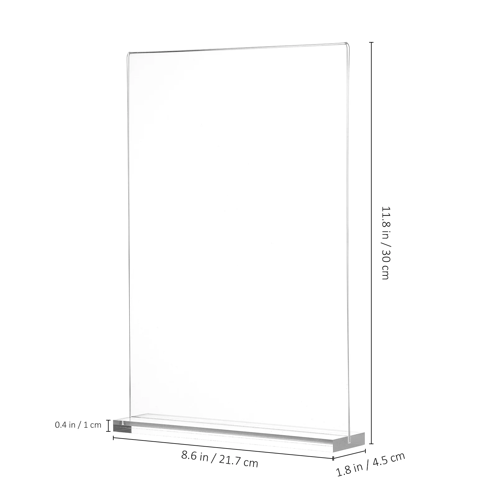 3 قطعة لافتات A4 الاكريليك الجدول بطاقة عرض الرف حامل الأعمال عرض موقف ل 3000X2170X020CM