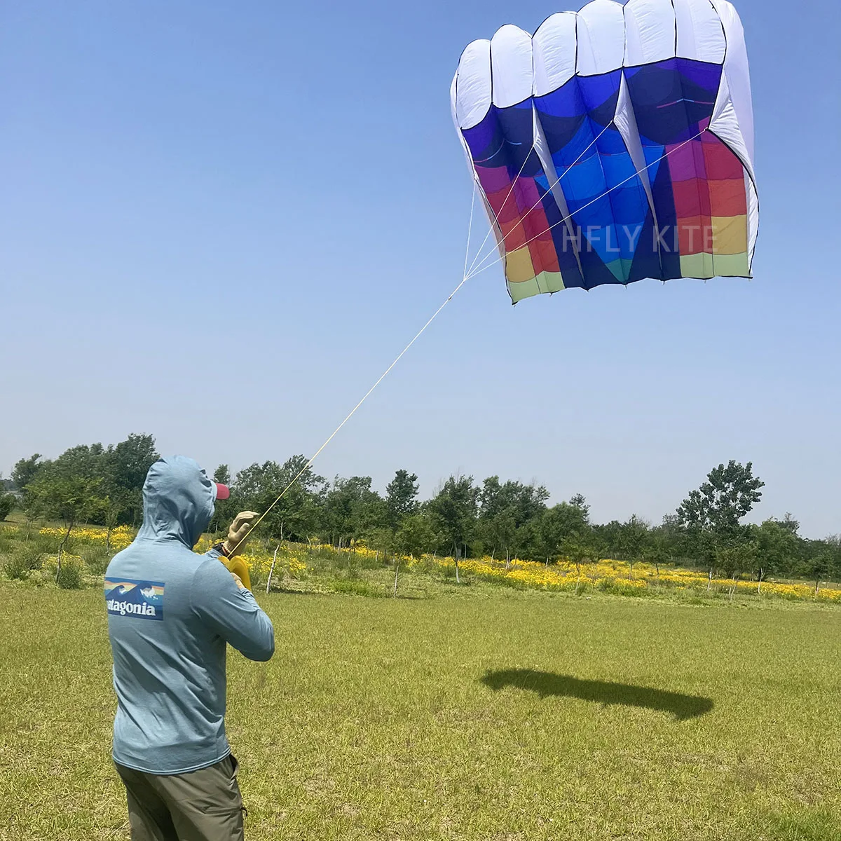 HFLY New Arrival 6 SQ.M. Soft Inflatable Mosaic Pilot Kites for Adults High Quality Ripstop Nylon Colorful Lifter Kites