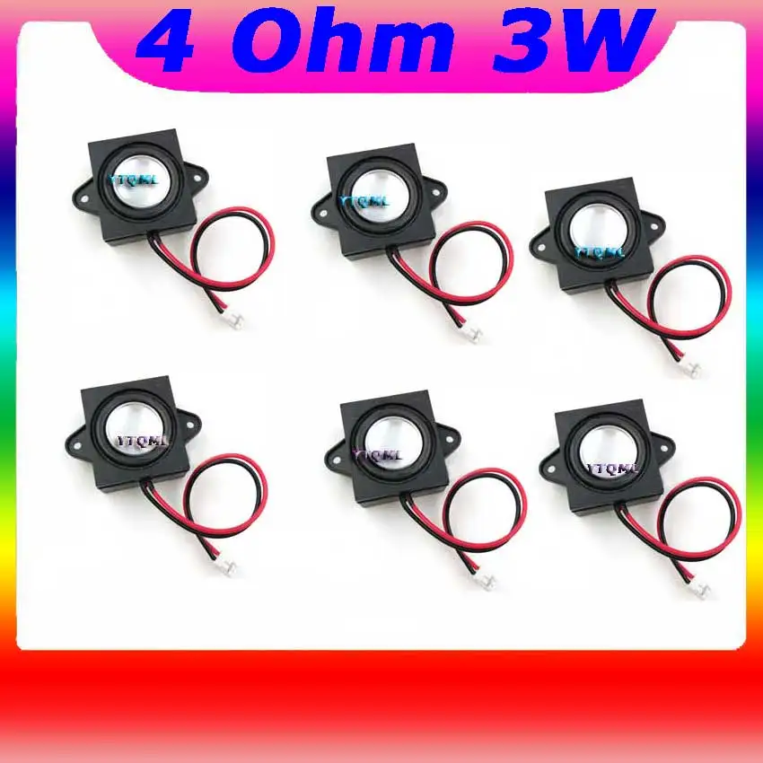 2Pcs Full Range Audio Portable Speakers 4 Ohm 3W Single Tone Speaker Mini Stero Advertising Computer Speakers