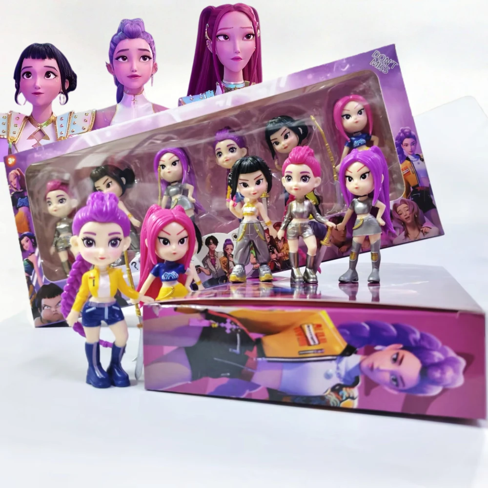 ฟิกเกอร์โมเดลของเล่นเด็กผู้ชาย 6 ชิ้น รุ่น 2026 รูมิ มิรา โซอี เดอร์ปี ไทเกอร์ ซาจา ของสะสมตกแต่งโต๊ะทำงาน ของเล่นโมเดล ของขวัญคริสต์มาสสำหรับเด็ก