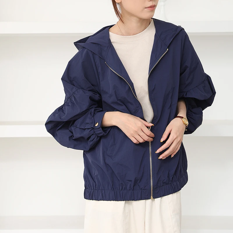 Roupas de proteção UV Sunade Qui Dry Hat Anti Ultravioleta Casacos Fibra de poliéster Longo Fechamento com zíper Sve Feminino J...