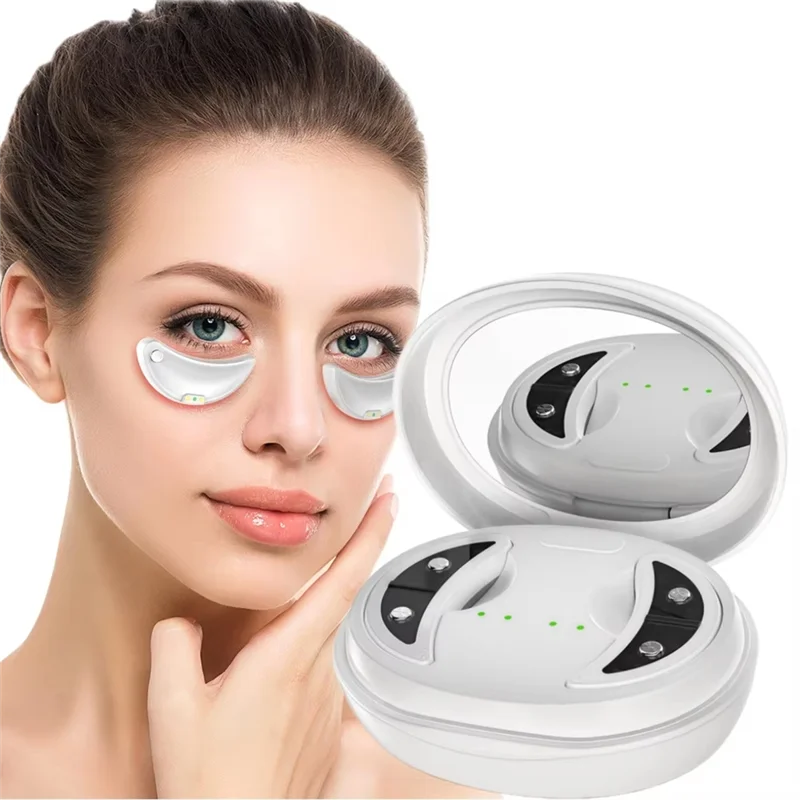 -ABLP Red Light Eye Massager With EMS Anti-Aging Eye Care Device Portable Eye Rejuvenation Pads